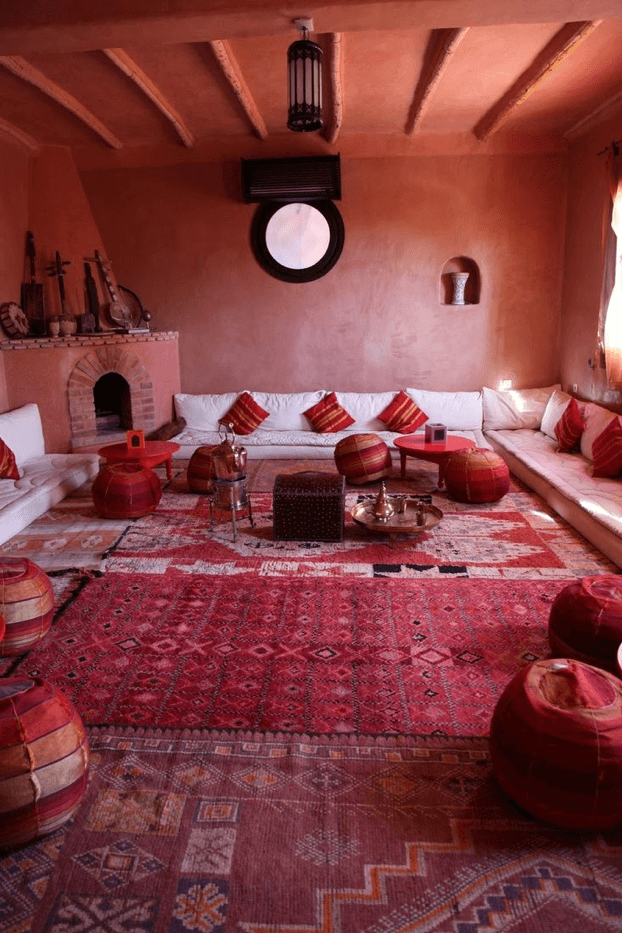 Salon Marocain berbère en intérieur