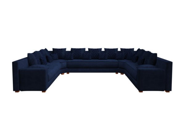 Canapé marocain oriental bleu marine