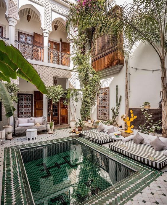 Riad marocain jardin