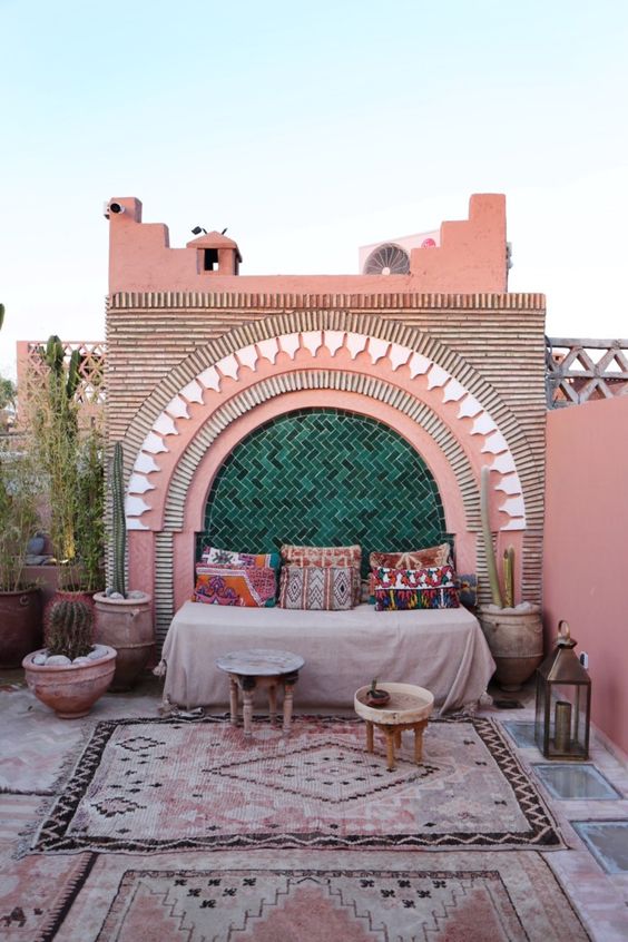 Riad marocain ocre