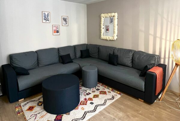 Salon marocain bleu