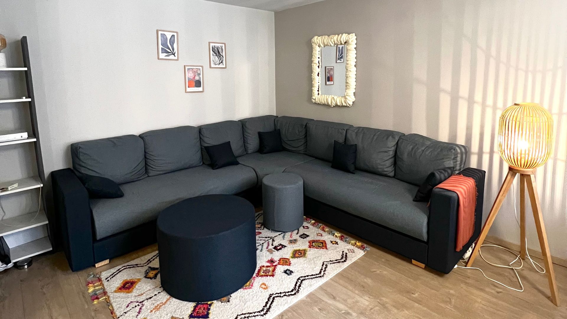 Salon marocain bleu