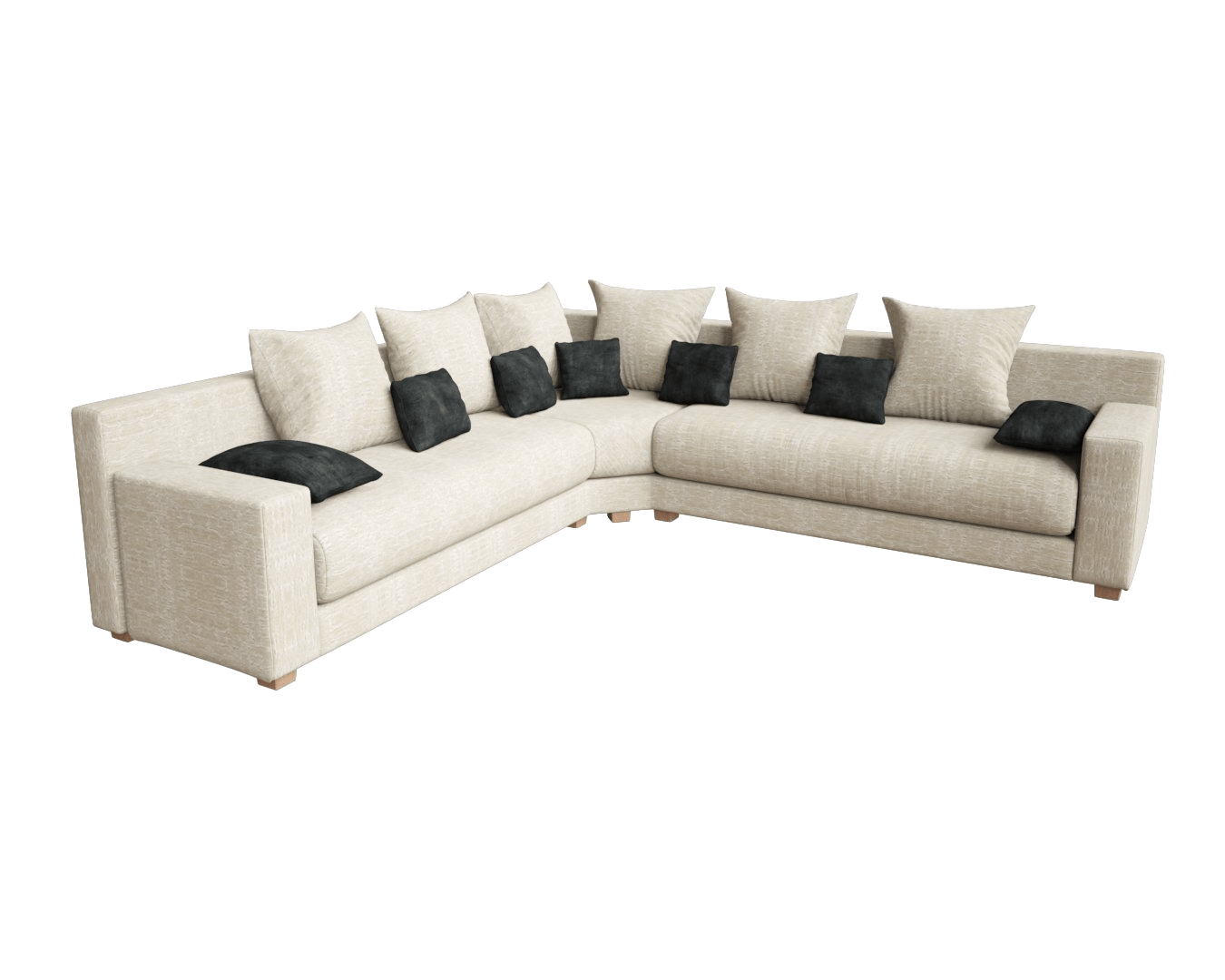 Canapé marocain moderne jacquard crème