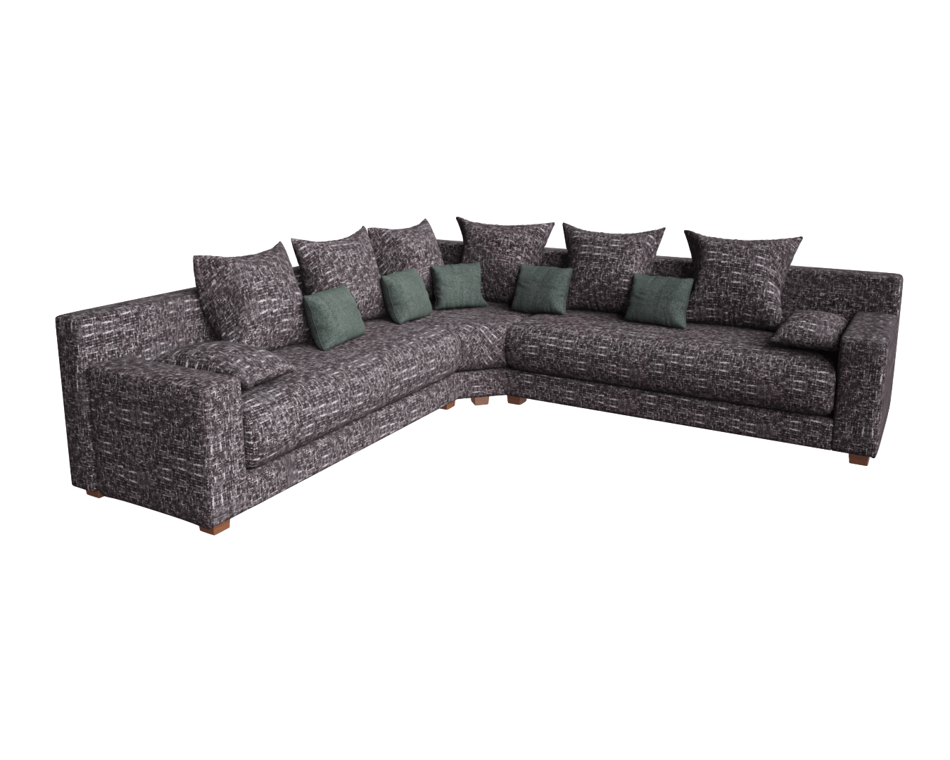 Canapé marocain moderne jacquard gris