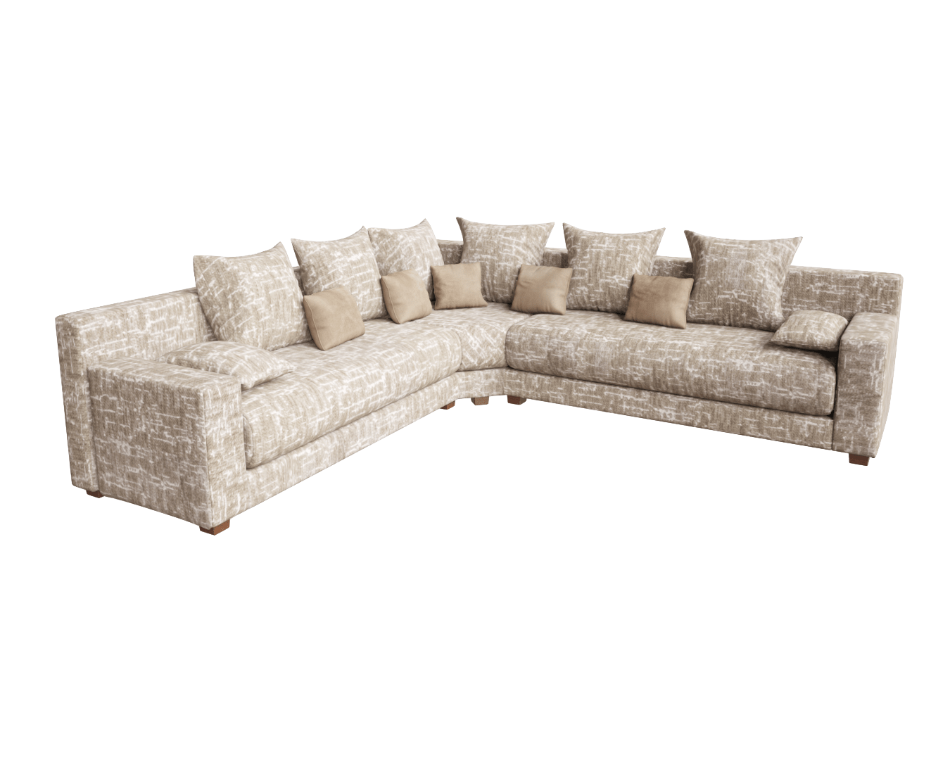 Canapé marocain moderne jacquard blanc