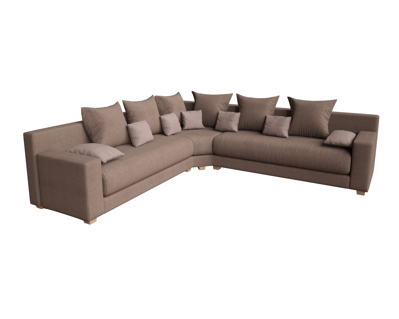 Canapé marocain moderne taupe