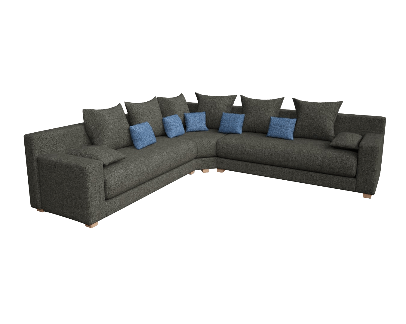 Canapé marocain moderne polyester gris
