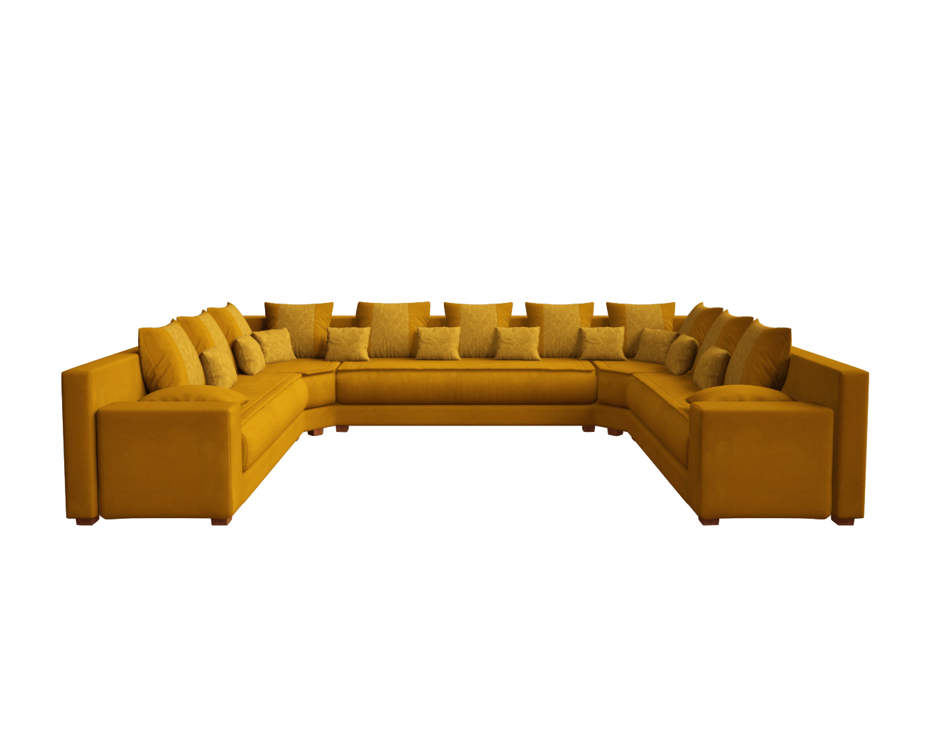 Canapé marocain jaune