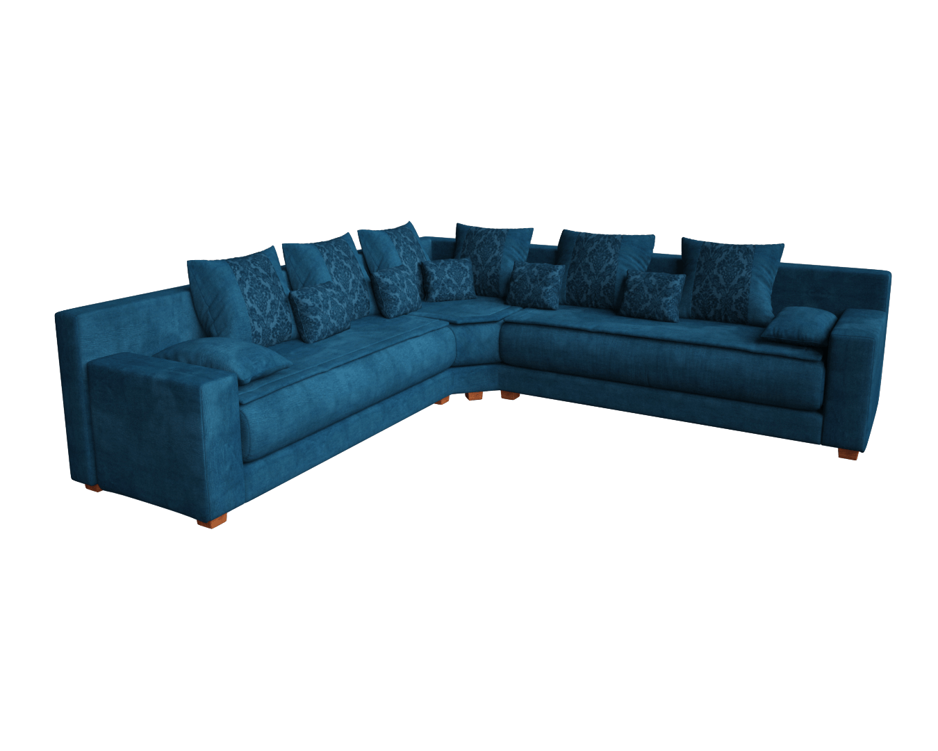 Canapé marocain bleu