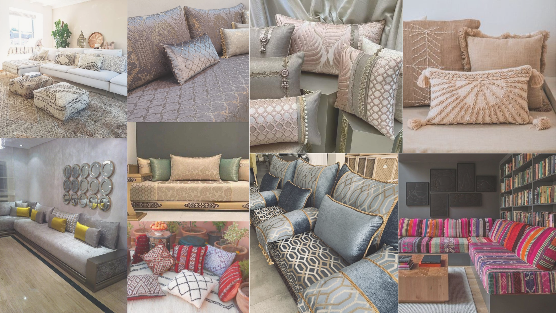 Moodboard introduction coussin marocain